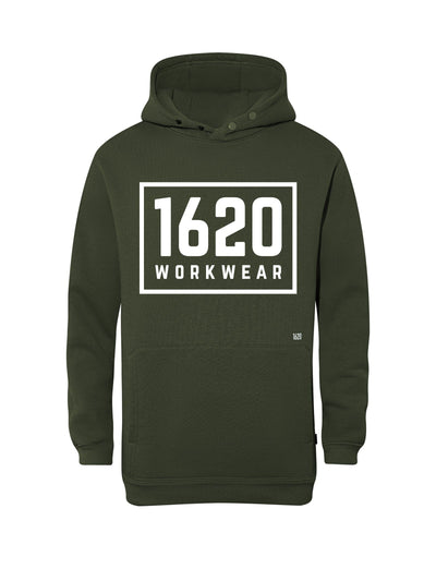 Box Logo Work Hoodie Sweatshirts 1620 workwear Hunter Green Small