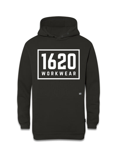 Box Logo Work Hoodie Sweatshirts 1620 workwear Black Small