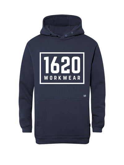 Box Logo Work Hoodie Sweatshirts 1620 workwear Uniform Blue Small