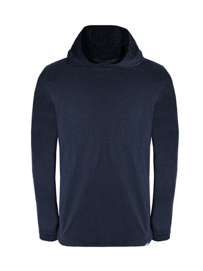 Lightweight NYCO Hooded Long Sleeve - SECONDS - FINAL SALE Shirts 1620 workwear Uniform Blue Medium