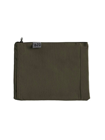 Hem End Zip Pouch upcycle 1620 Workwear, Inc Hunter Green